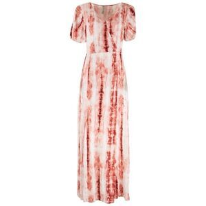 American Rag Women’s Misty Rose Tie Dye Split Hem Maxi Dress Size Small